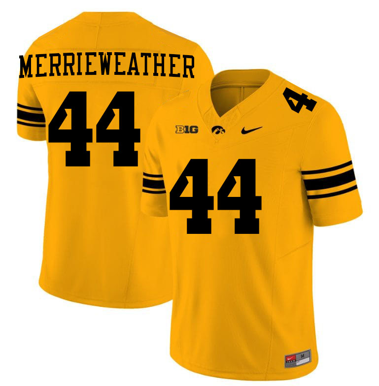 Kenneth Merrieweather Iowa Jersey,University Of Iowa Hawkeyes Fotoball Uniforms,Jersey,Gears-Gold